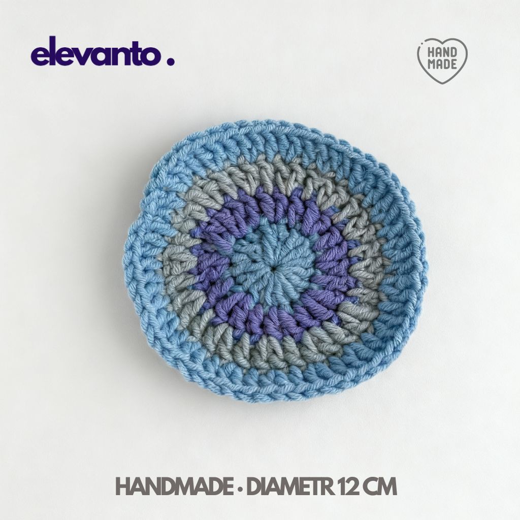 Crochet Coaster The Blue Ocean