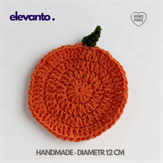 Crochet Coaster Pumpkin Spice Latte